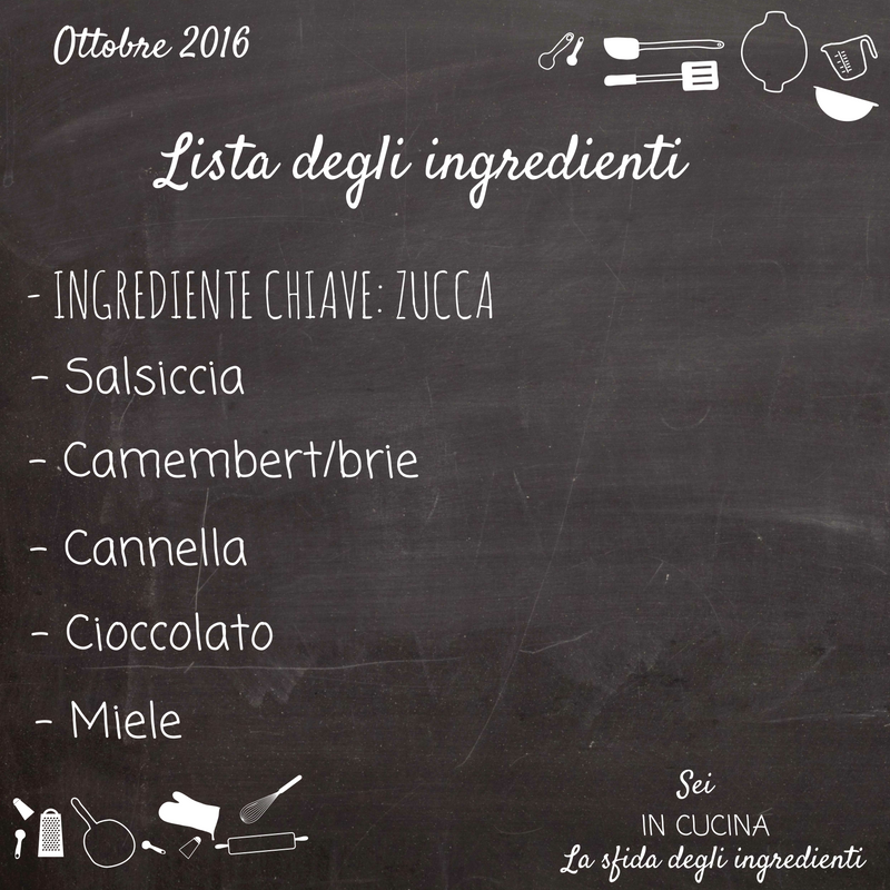 Lista ingredienti ottobre 